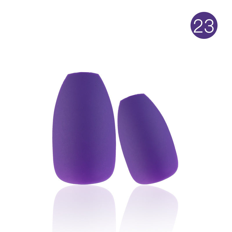 Wholesale Matte Full Sticker Solid Color Plastic Nail Stickers